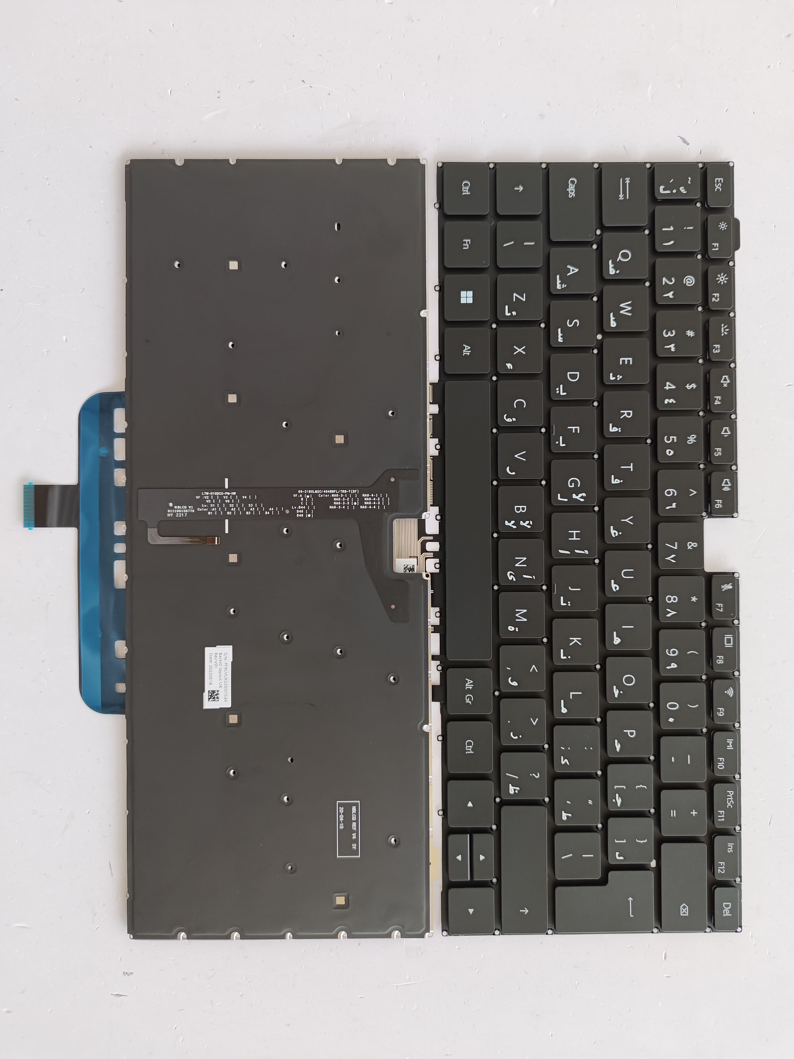 Picture of New Replacement Laptop Keyboard For HUAWEI W29 large carriage return/HBL-W29/matebook D14 BLACK Backlit AR Layout